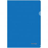Папка-уголок А4 Berlingo 180мк пластиковая, синяя AGp_04102