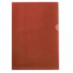 Папка-уголок A4 Attomex полупрозрачная, красная, гладкая фактура, пластик-0.18мм  3074725