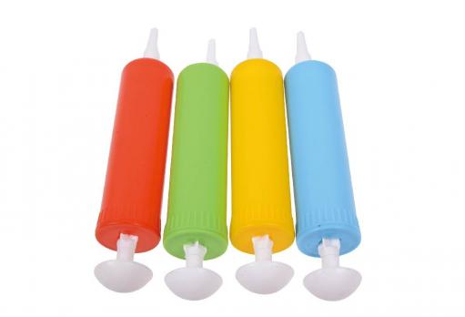 Насос для воздушных шаров, пластиковый, ручной, для закачивания воздуха и воды, ассорти 4 цвета М-8877