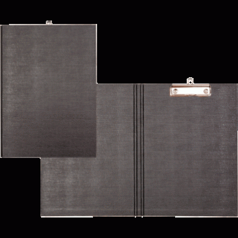 Папка-планшет А4 deVente черный с верхним зажимом, картон, ПВХ  3034708