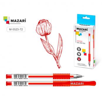 Ручка гелевая красная Mazari 