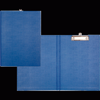 Папка-планшет А4 deVente синяя с верхним зажимом, картон, ПВХ  3034707