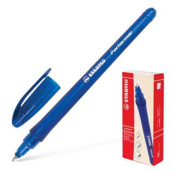 Ручка шариковая синяя Stabilo "Performer F" 0,7мм., синий корпус 898 1-10-41