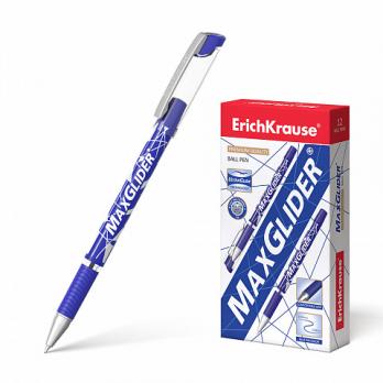Ручка шариковая синяя Erich Krause "MaxGlider, Ultra Glide Technology" 0,7мм  фольг.корпус ЕК 45213