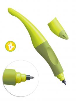 Ручка шариковая Stabilo "Easy" для правшей + 3 синих стержня, желто-зеленый корпус 6892 5-4103