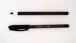 Ручка шариковая черная "Prаgmatic stick" 1мм, матовый черный корпус  420-551