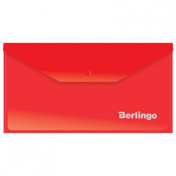 Папка-конверт С6 Berlingo на кнопке красная AKk_06303