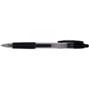 Ручка гелевая автоматическая черная  "Proff" 0.5 мм, с резиновым держателем P-GPR30-06