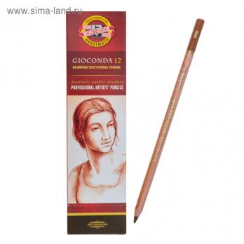 Сепия в карандаше 4.2мм Koh-I-Noor "Gioconda" коричневая, светлая, лаковый корпус, 175мм 8803 129519